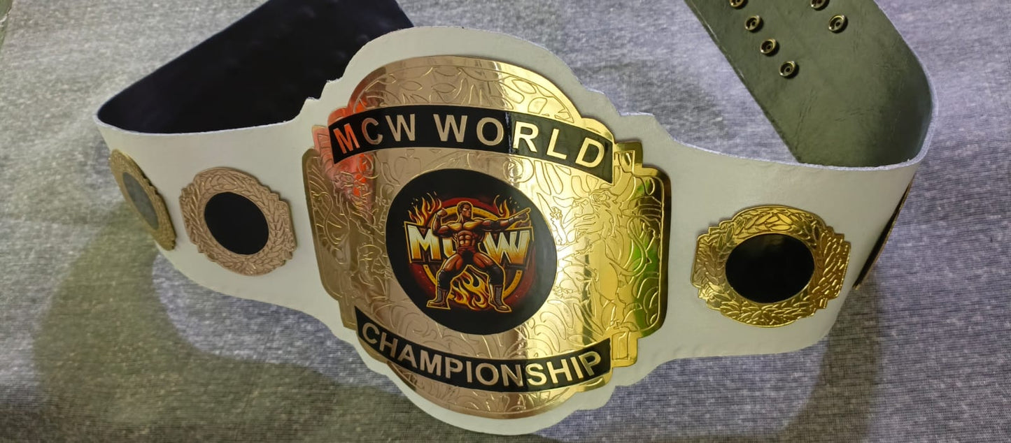 Custom Name and Wrestler Logo Wrestling Championship Belt poshleathers-14b7