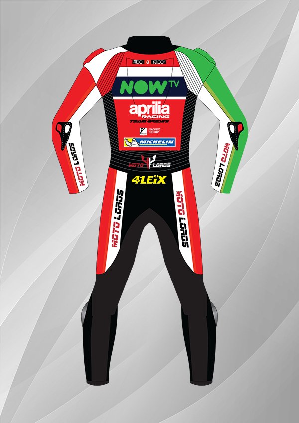 Aleix Espargaro Aprilia tuono v4 MotoGP 2018 Leather Race Suit MotoLords