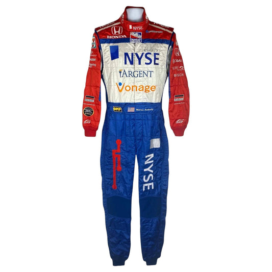 2007 Marco Andretti Signed Nashville Race Andretti Green Racing IndyCar Suit Rustle Racewears