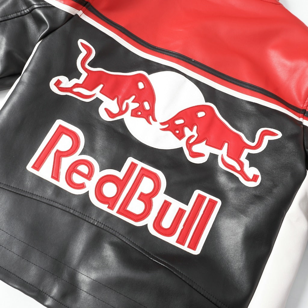 Red Bull Leather Vintage Racing Jacket SHABA Collection