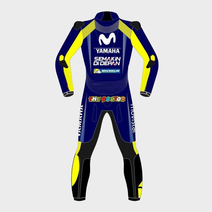 Yamaha Valentino Rossi 2018 Blue Motorcycle Suit Zees Moto